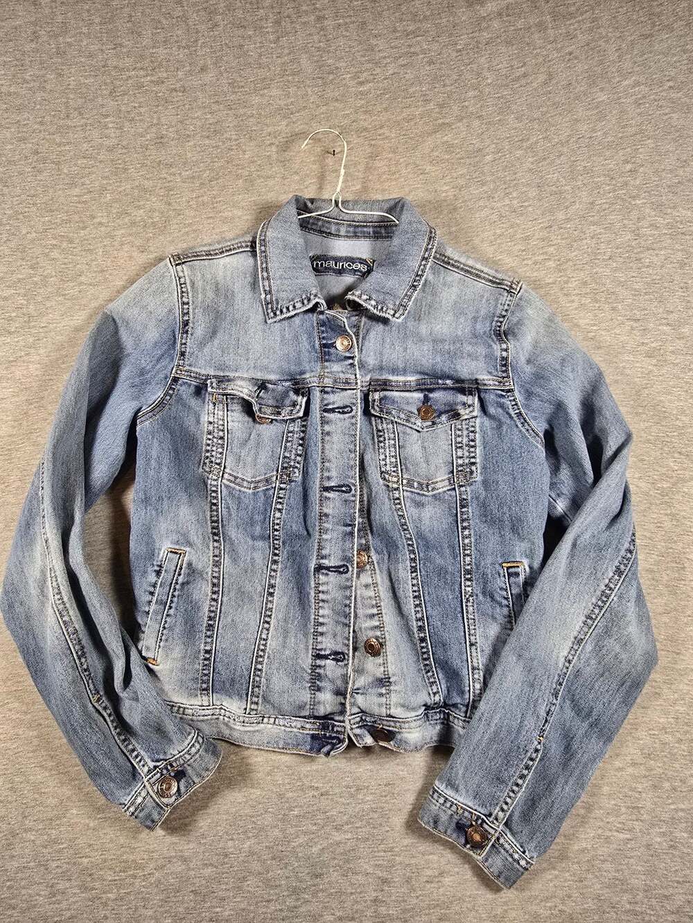 maurices Women's Medium Blue Denim Trucker Jacket